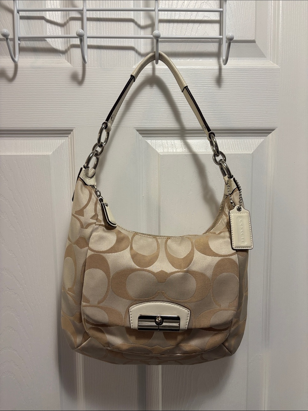 Coach Vintage Kristin Signature Jacquard Hobo Bag